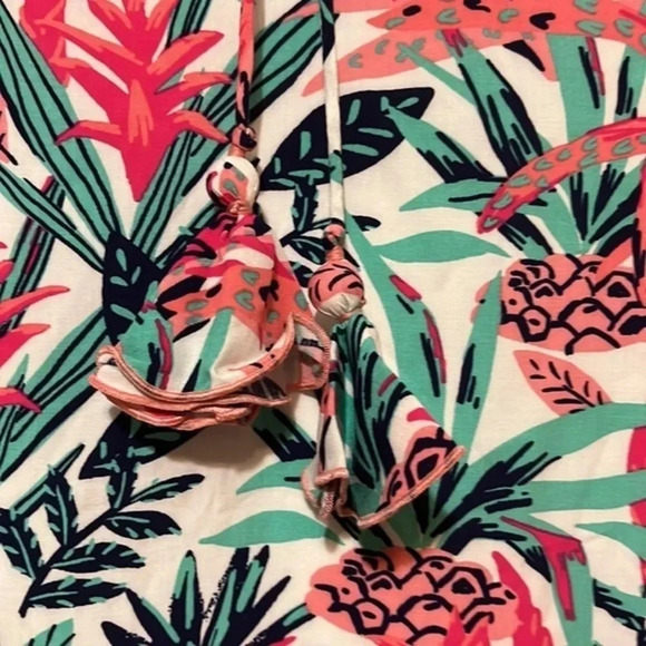 Hatley | NEW Meghan midi dress Pineapple Smoothie women’s XL NWT sleeveless - Picture 8 of 9